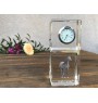 Arab Horse - crystal clock with a photo, photo of a horse in crystal, personalized desk clock by Art-Dog brand