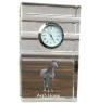 Arab Horse - glass clock with a photo, photo of a horse in crystal, personalized standing office clock by Art-Dog brand