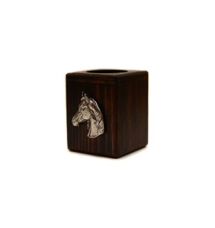 Australian Stock Horse - wooden candlestick with a horse, a unique keepsake after the loss of a dog, handmade by Art-Dog