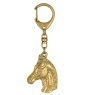 Cheval d'élevage australien porte-clés et collier avec un cheval dans une boîte, produit plaqué or de haute qualité, marque Art-Dog