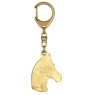 Cheval d'élevage australien porte-clés et collier avec un cheval dans une boîte, produit plaqué or de haute qualité, marque Art-Dog