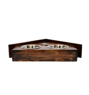 Cheval d'élevage australien - support en bois avec des bols pour cheval, bols décoratifs pour chien, cadeau pour l'adoption d'un cheval de la marque Art-Dog