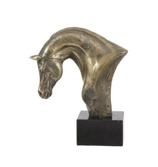 Australisches Zuchtpferd - elegante Statue, Pferdebüste auf einem steinernen Sockel, Trophäe für Pferderennen der Marke Art-Dog