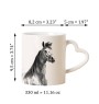 Arabisches Pferd - Tasse mit Hund, entzückende Tasse mit herzförmigem Henkel, universelles Geschenk der Marke Art-Dog