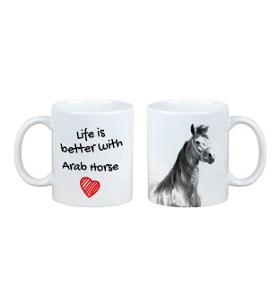 Cheval arabe - tasse avec un cheval, tasse avec une photo, cadeau personnalisé de la marque Art-Dog