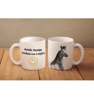 Cheval arabe - tasse avec un cheval, une tasse joyeuse pour les amoureux des chiens, un cadeau personnalisé de la marque Art-Dog