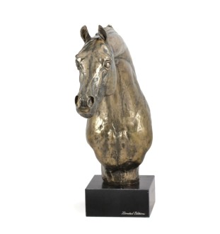 Australian Stock Horse - a large statuette with a horse, a bust on a stone base, a prestigious award in the Art-Dog brand competition.