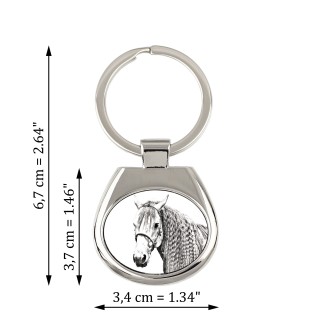 Cheval Azteca - porte-clés avec un cheval, porte-clés imprimé, breloque personnalisée de la marque Art-Dog