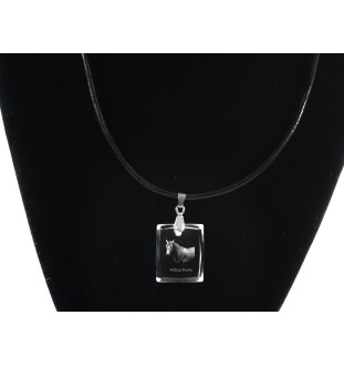 Cheval Azteca - Crystal pendant with horse, photo necklace, unique jewellery by Art-Dog