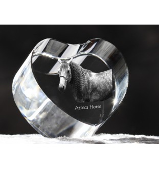 Azteca Horse - a photo of a horse in crystal, a crystal heart, a unique frame with a photo from the Art-Dog brand