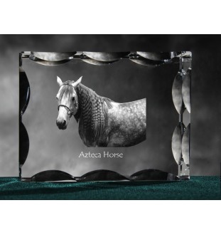 Azteca Horse - kryształ ze zdjęciem konia, szklana statuetka ze zdjęciem, wyjątkowa ramka ze zdjęciem marki Art-Dog
