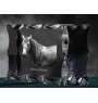 Aztekenpferd - crystal with a picture of a horse, glass statuette with a picture, unique frame with a picture from Art-Dog brand