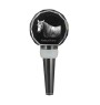 Azteca Horse - Crystal bottle stopper with horse, unique wine stopper with photo, personalised gift for sommelier by Art-Dog brand