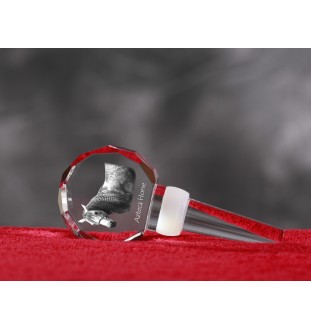 Cheval Azteca - Bouchon de bouteille en cristal avec cheval, bouchon de vin unique avec photo, cadeau personnalisé pour sommelier par la marque Art-Dog