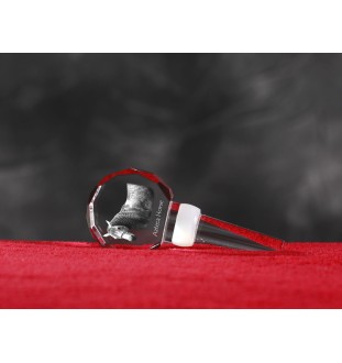 Cheval Azteca - Bouchon de bouteille en cristal avec cheval, bouchon de vin unique avec photo, cadeau personnalisé pour sommelier par la marque Art-Dog