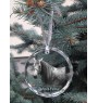 Azteca Horse - crystal bauble with a photo, horse photo in crystal, personalized Christmas tree ornament by Art-Dog brand
