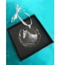 Azteca Horse - crystal bauble with a photo, horse photo in crystal, personalized Christmas tree ornament by Art-Dog brand