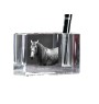 Azteca Horse - Pen stand, crystal organiser with picture of a horse, unique desk decoration by Art-Dog brand
