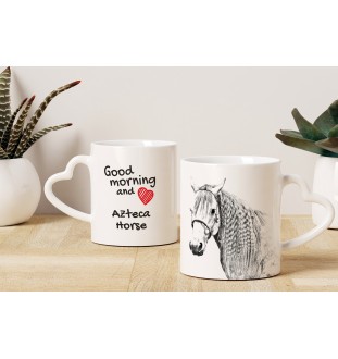 Cheval Azteca - tasse avec chien, une tasse adorable avec une anse en forme de cœur, un cadeau universel de la marque Art-Dog