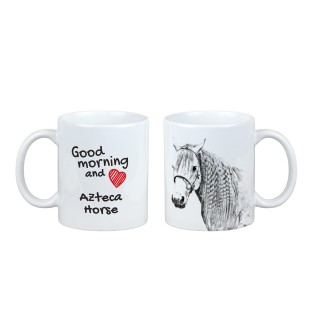 Aztekenpferd - Tasse mit Hund, personalisierte Tasse mit Druck, klassisches Geschenk für jeden von der Marke Art-Dog.