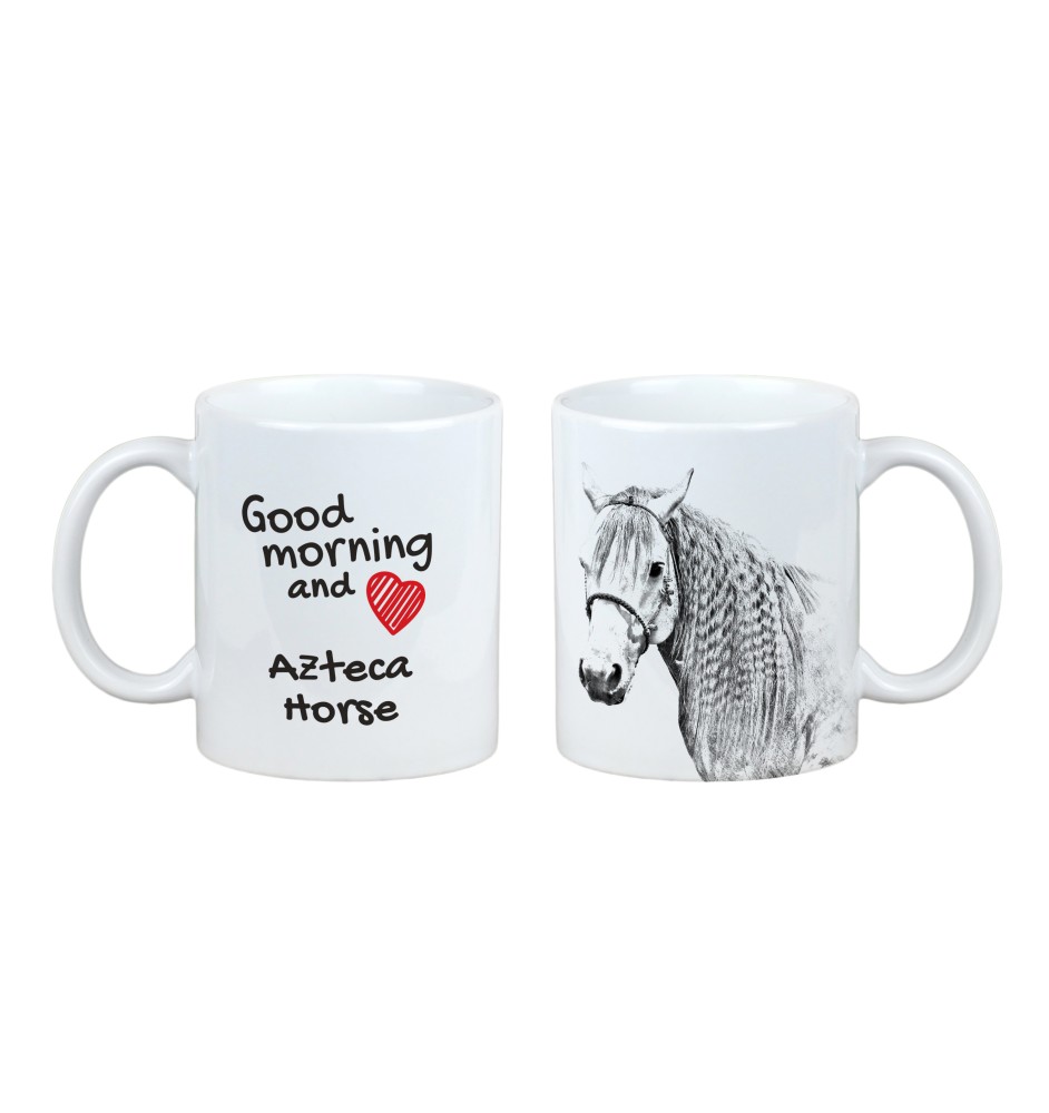 Azteca Horse - cup with a dog, personalized cup with a print, a classic gift for everyone from the Art-Dog brand