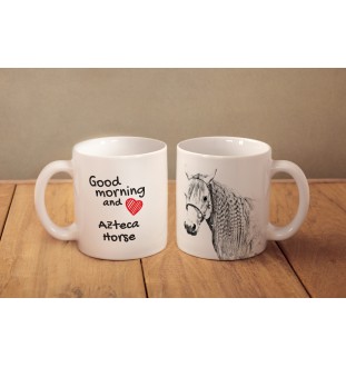 Aztekenpferd - Tasse mit Hund, personalisierte Tasse mit Druck, klassisches Geschenk für jeden von der Marke Art-Dog.