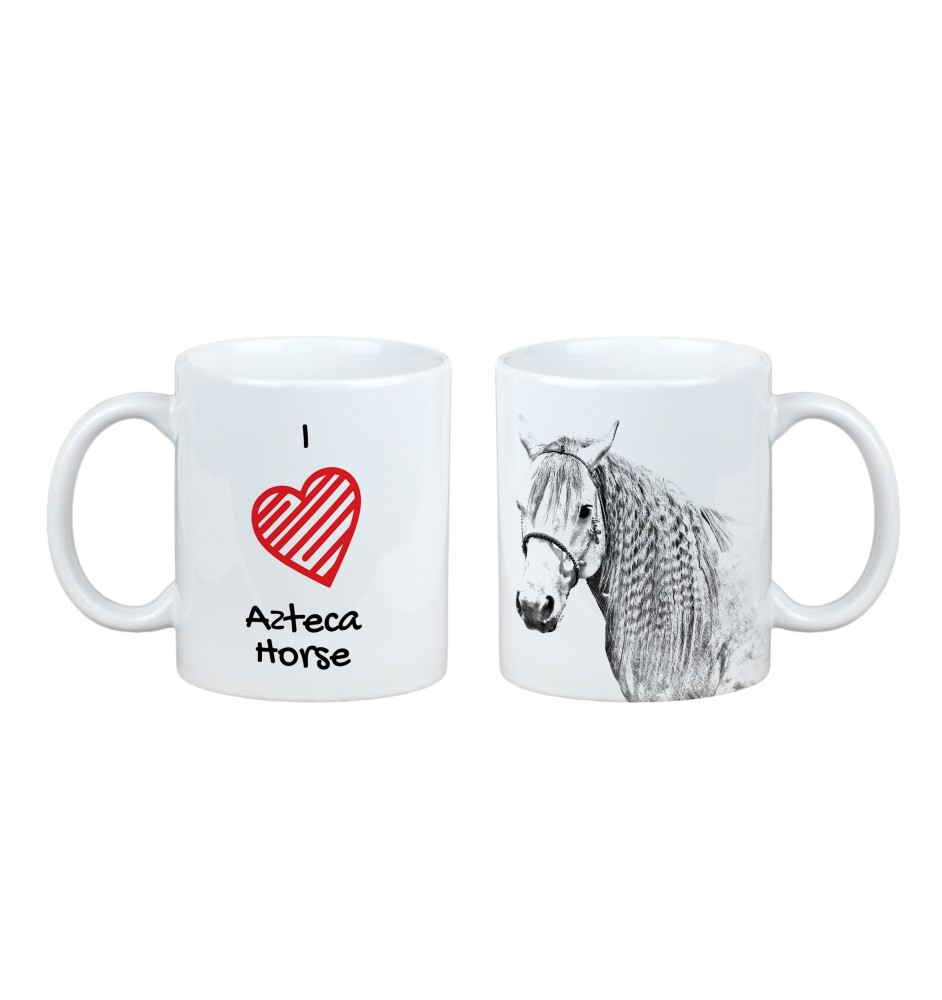 Azteca Horse - cup with a horse, cute cup with graphics, a gift with your photo from the Art-Dog brand