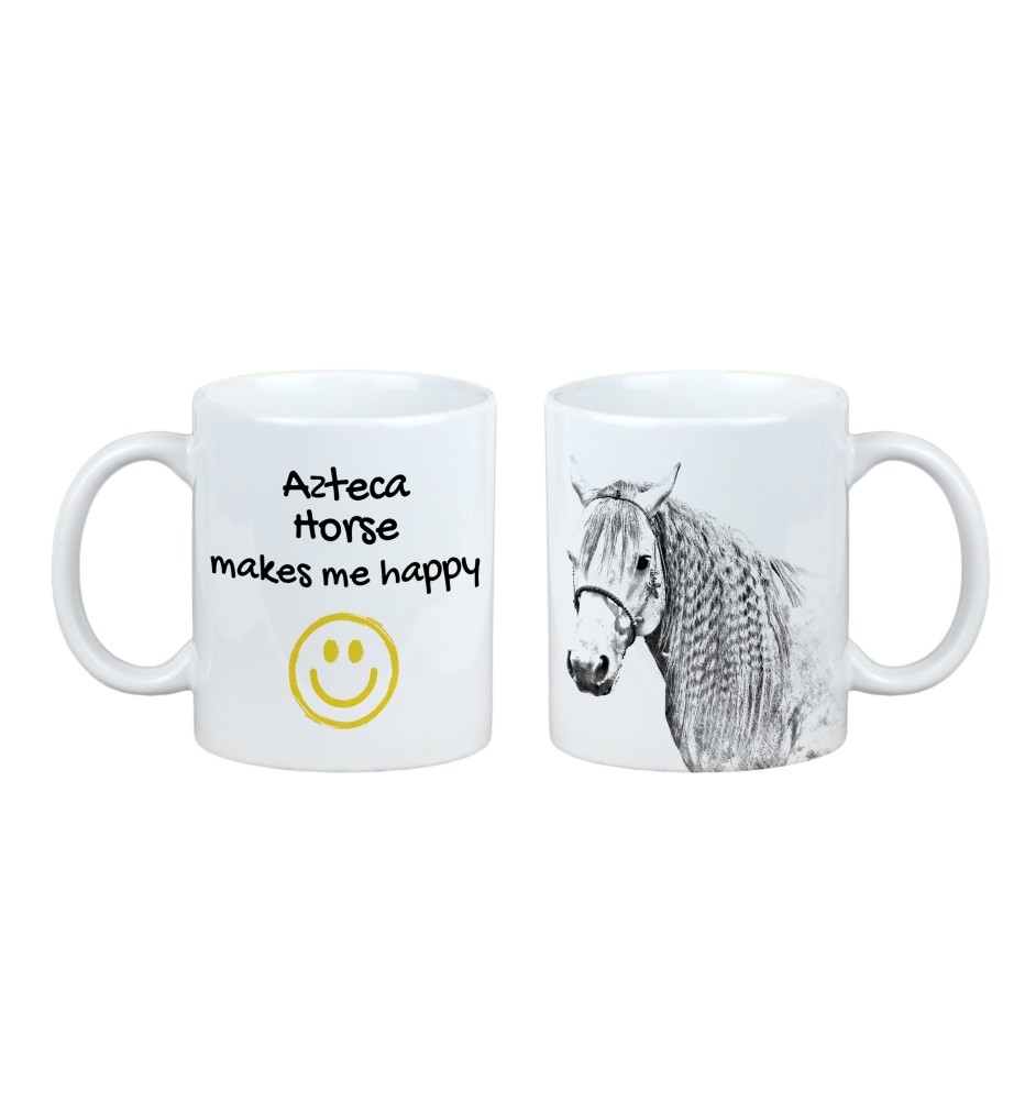 Cheval Azteca - tasse avec un cheval, une tasse joyeuse pour les amoureux des chiens, un cadeau personnalisé de la marque Art-Dog