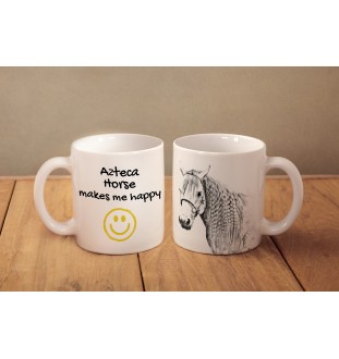 Cheval Azteca - tasse avec un cheval, une tasse joyeuse pour les amoureux des chiens, un cadeau personnalisé de la marque Art-Dog