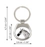 Barb Horse - keychain with a horse, keychain with a print, personalized pendant from the Art-Dog brand