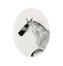 Cheval de Barbarie - une plaque commémorative avec une photo de cheval, une plaque funéraire avec une impression, une plaque ovale personnalisée de la marque Art-Dog