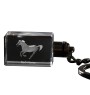 Barb Horse - Crystal pendant with photo of a horse, illuminated pendant, unique gift by Art-Dog brand