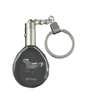 Cheval de Barbarie - pendant with a picture of a horse, crystal key ring in a gift box, unique gift by Art-Dog brand