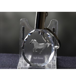 Cheval de Barbarie - pendant with a picture of a horse, crystal key ring in a gift box, unique gift by Art-Dog brand