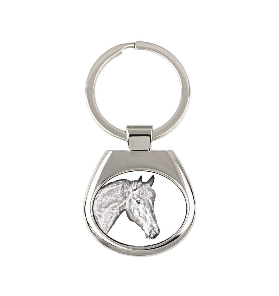 Bay Horse - keychain with a horse, keychain with a print, personalized pendant from the Art-Dog brand