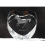 Cheval de Barbarie - une photo de cheval dans un cristal, un cœur en cristal, un cadre exceptionnel avec une photo de la marque Art-Dog