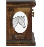 Cheval bai - une plaque commémorative avec une photo de cheval, une plaque funéraire avec une impression, une plaque ovale personnalisée de la marque Art-Dog