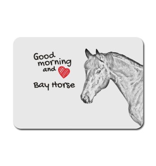 Braunes Pferd - Mauspad mit Druck, personalisiertes Mauspad mit Pferd, einzigartiges Gadget für Büroangestellte von Art-Dog.