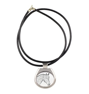 Bay Horse - horse necklace, personalized pendant with a photo, unique necklace for women and men by Art-Dog brand