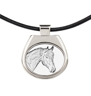 Bay Horse - horse necklace, personalized pendant with a photo, unique necklace for women and men by Art-Dog brand