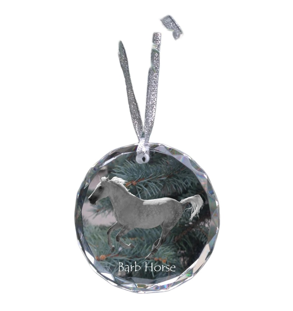 Koń berberyjski medal kryształowy z koniem Art-Dog