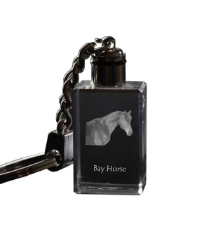 Cheval bai - Pendentif en cristal avec photo de cheval, pendentif lumineux, cadeau unique de la marque Art-Dog