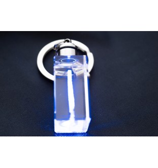 Bay Horse - Crystal pendant with photo of a horse, illuminated pendant, unique gift by Art-Dog brand