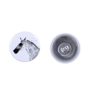 Cheval de Barbarie - boucles d'oreilles votre photo, fait main, bijoux fabriqués à la main de la marque Art-Dog