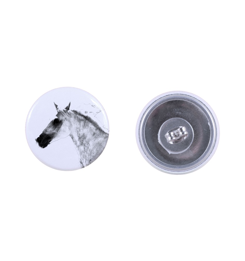 Cheval de Barbarie - boucles d'oreilles votre photo, fait main, bijoux fabriqués à la main de la marque Art-Dog