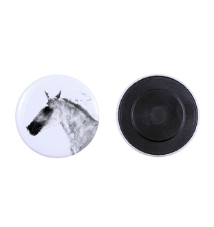 Barb Horse - magnet with a horse, a unique imprint of the Art-Dog horse brand