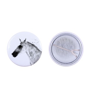 Barb-Pferd - Hemdverzierung, Taschenanstecker, das perfekte Geschenk mit der Möglichkeit, Ihr eigenes Markenlogo hinzuzufügen.