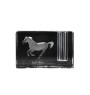 Cheval de Barbarie - Porte-stylos, organiseur en cristal avec image d'un cheval, décoration de bureau unique par la marque Art-Dog