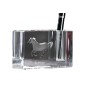 Cheval de Barbarie - Porte-stylos, organiseur en cristal avec image d'un cheval, décoration de bureau unique par la marque Art-Dog