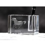 Barb Horse - Pen stand, crystal organiser with picture of a horse, unique desk decoration by Art-Dog brand